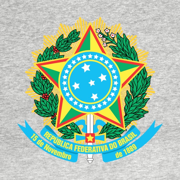 Coat of arms of Brazil by Wickedcartoons